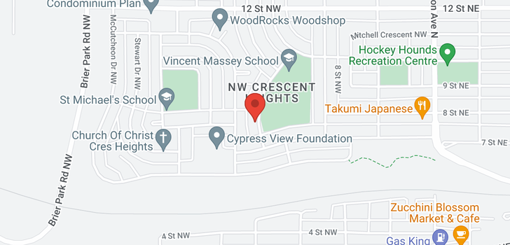 map of 780 Hargrave Way NW